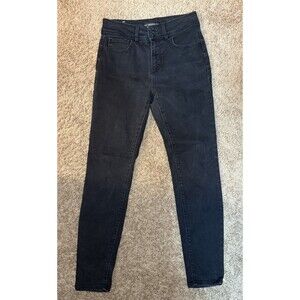 Women’s GUESS Shape Up Skinny Black Jeans Size 29 High Rise Festival Goth Skater